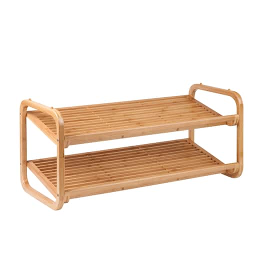 Honey Can Do 2-Tier Bamboo Shoe Rack Michaels - Main Image